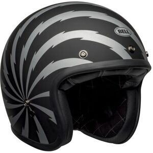 Casco Jet Bell Custom 500 Vertigo Nero Argento Opaco