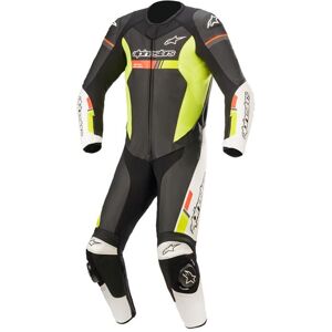 Tuta Pelle Racing Gp Force Chaser Alpinestars Giallo Fluo