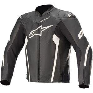 Giacca pelle Sport Faster V2 Airflow Alpinestars Nero / Bianco