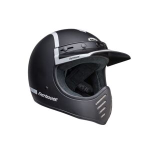 Casco Bell Moto-3 Fasthouse Old Road Nero/bianco Opaco/lucido