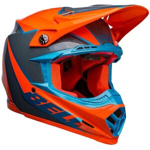 Casco Off Road Bell Moto-9s Flex Sprite Arancione E Grigio