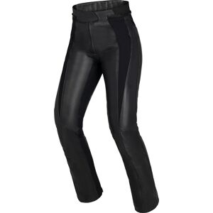 Ixs Aberdeen Pantaloni Di Pelle Motociclista Tour Donna Nero Con Protettore