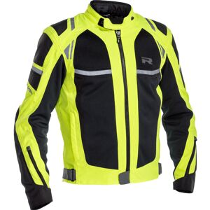 Richa Airstorm Impermeabile Moto Tessile Giacca Nero Giallo 2xl