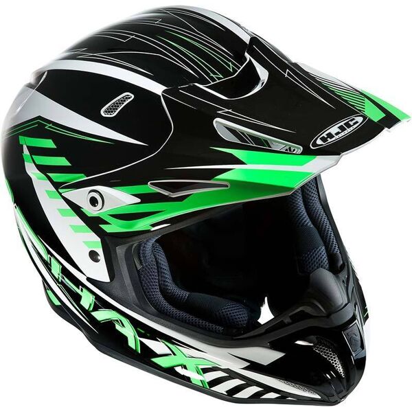 hjc r-pha x schuma casco cross nero verde xl