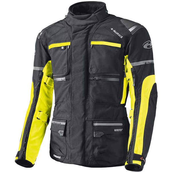 held carese ii giacca tessile moto donna e uomo nero giallo s