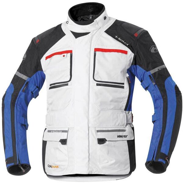 held carese ii giacca tessile moto donna e uomo grigio blu xs