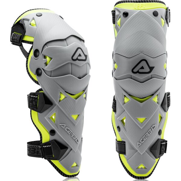 acerbis impact evo 3.0 protettori per ginocchiere grigio giallo unica taglia