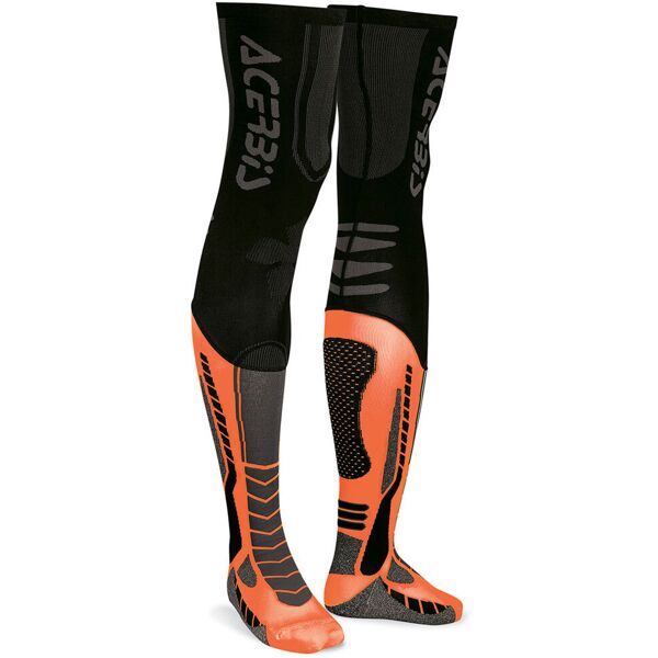 acerbis x-leg pro calzini nero arancione 2xl