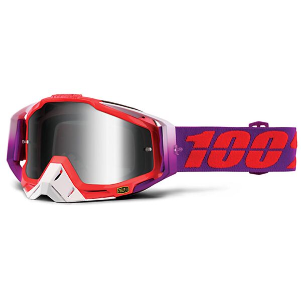 100% racecraft extra occhiali motocross porpora unica taglia