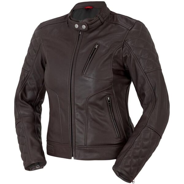 bogotto chicago retro giacca di pelle moto da donna marrone 36