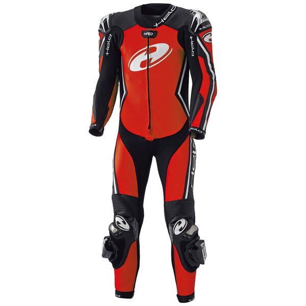 held full speed tuta in pelle moto di one piece nero rosso 48