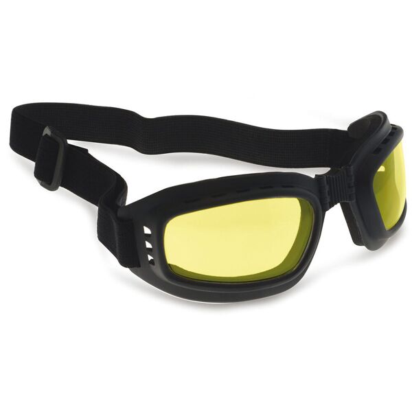 bertoni af112d occhiali di protezione nero giallo unica taglia