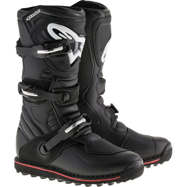 alpinestars tech-t stivali da moto nero rosso 47