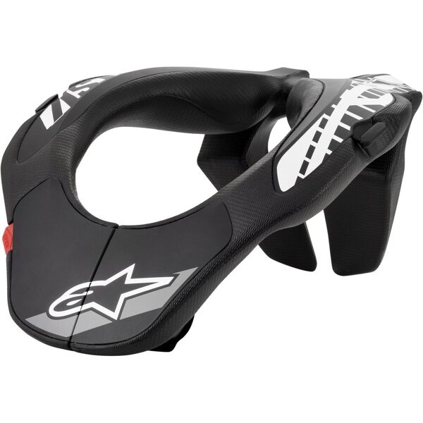 alpinestars support gioventù proteggicollo nero bianco unica taglia