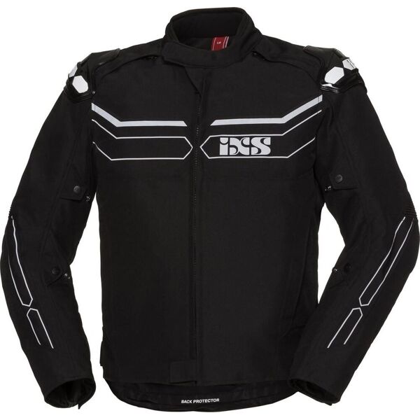 ixs x-sport rs1000-st giacca tessile per moto impermeabile nero grigio m