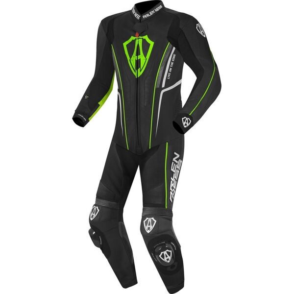 arlen ness losail completo in pelle monopezza nero verde 52