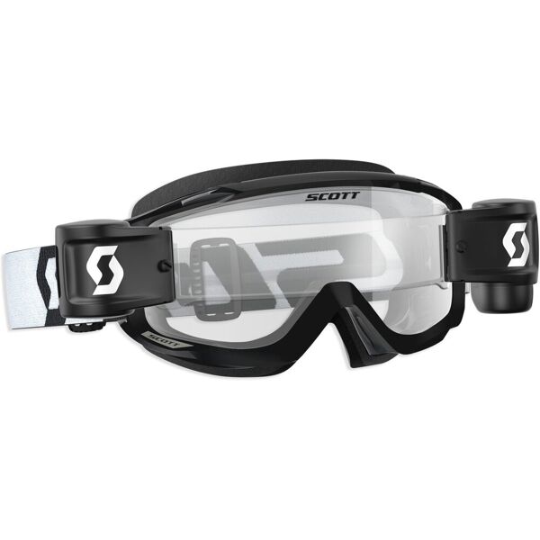 scott split otg wfs occhiali motocross nero bianco unica taglia