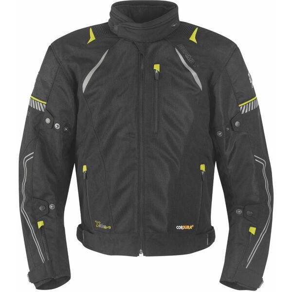 germot x-air evo pro giacca donna moto tessile nero giallo 36