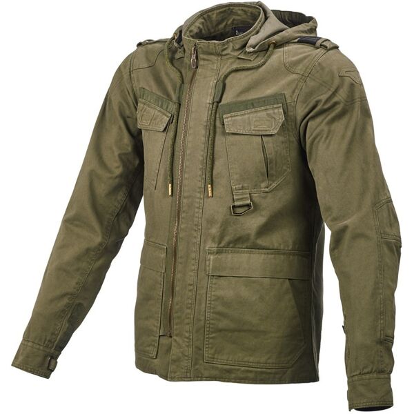 macna combat giacca tessile moto verde 3xl