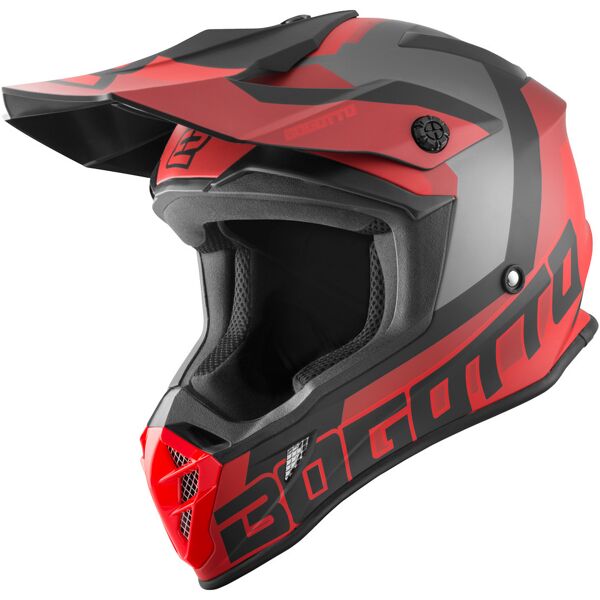 bogotto v332 unit casco motocross rosso xl