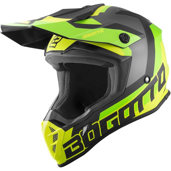 bogotto v332 unit casco motocross giallo xl