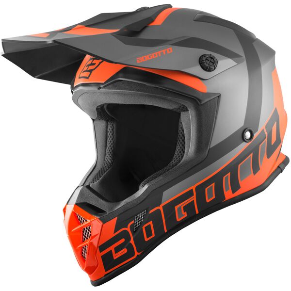 bogotto v332 unit casco motocross arancione xl