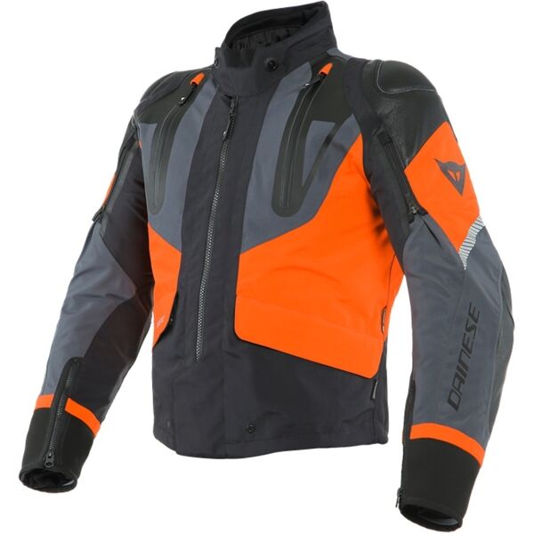 dainese sport master gore-tex giacca tessile motociclistica nero grigio arancione 50