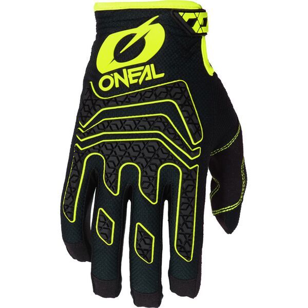 oneal sniper elite guanti motocross nero giallo xl