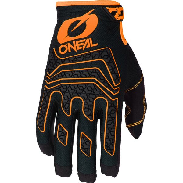 oneal sniper elite guanti motocross nero arancione xl