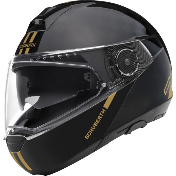 schuberth c4 pro fusion gold limited edition carbon casco nero oro xs