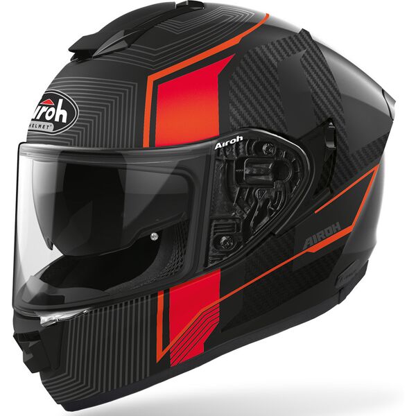 airoh st 501 alpha casco nero rosso 2xl