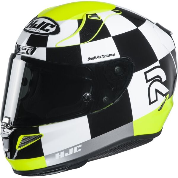 hjc rpha 11 misano casco nero bianco giallo s