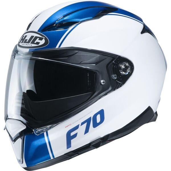 hjc f70 mago casco bianco blu s