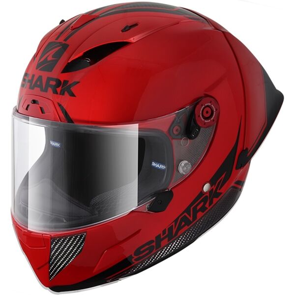 shark race-r pro gp 30th anniversary limited edition casco nero rosso xs