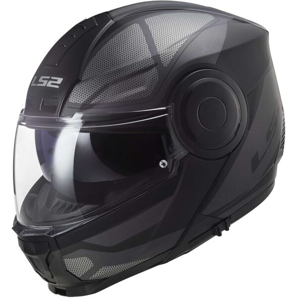 ls2 ff902 scope axis casco nero grigio argento xs