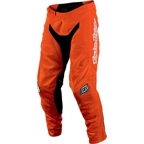 lee gp air mono pantaloni motocross nero arancione 30