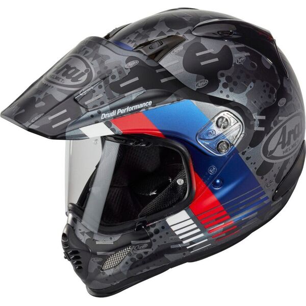 arai tour-x4 cover casco motocross grigio blu xs