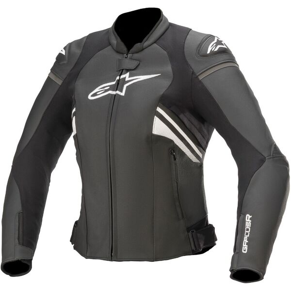 alpinestars stella gp plus r v3 giacca donna in pelle moto nero bianco 48