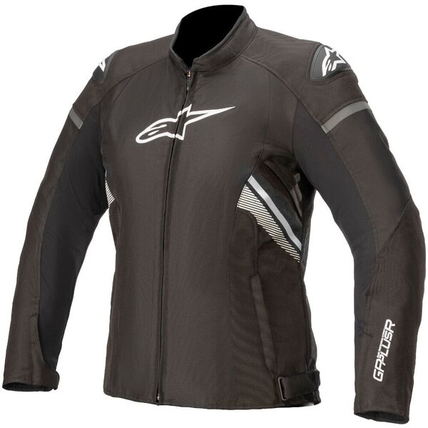 alpinestars stella t-gp plus v3 giacca tessile da donna nero bianco l