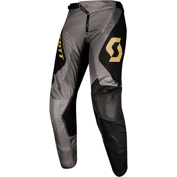 scott 450 podium pantaloni motocross nero oro 36