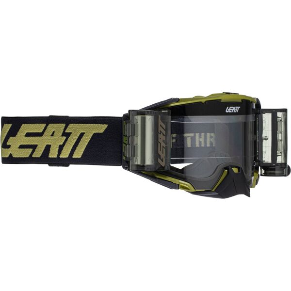 leatt velocity 6.5 roll-off combat occhiali motocross nero rosso arancione unica taglia