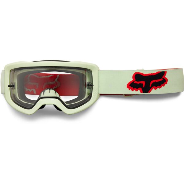 fox main x stray occhiali da motocross tear-off rosso giallo unica taglia