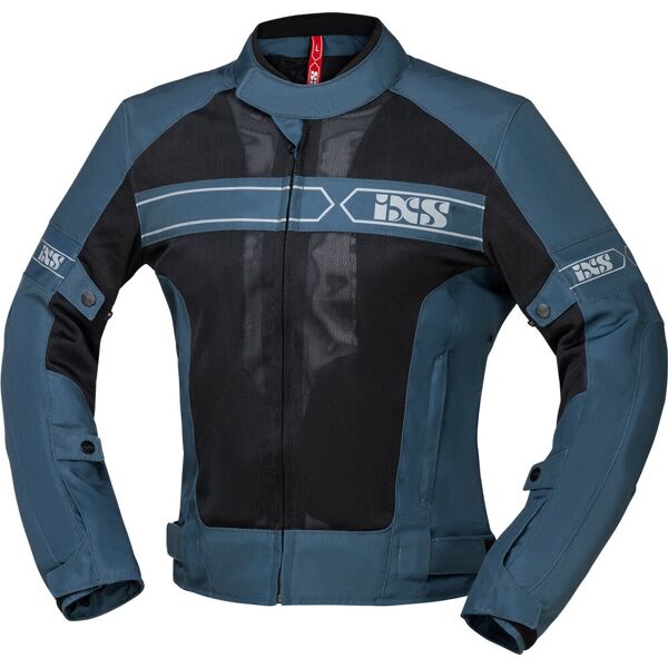 ixs evo-air giacca tessile moto nero blu 4xl