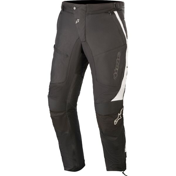 alpinestars raider v2 drystar pantaloni tessili da moto nero bianco s