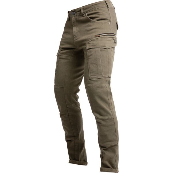 john doe defender mono pantaloni tessili da moto verde 36