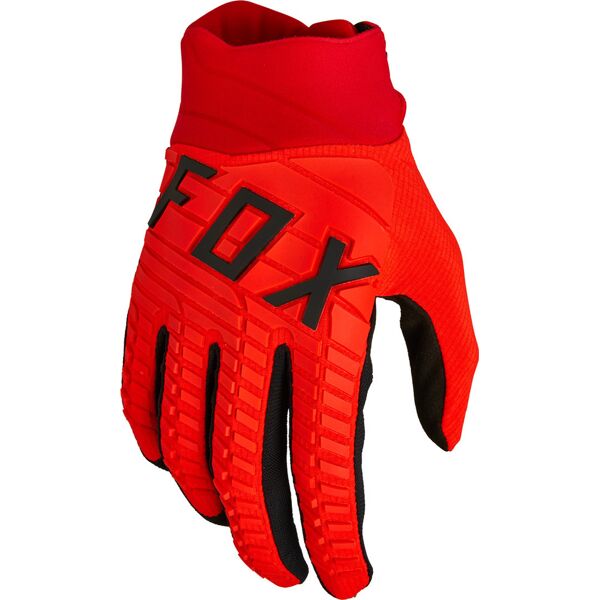 fox 360 guanti da motocross nero rosso m