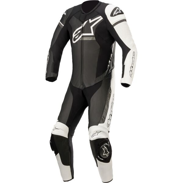 alpinestars gp force phantom abito monopezza in pelle moto nero grigio bianco 56