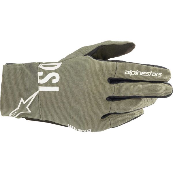 alpinestars as-dsl shotaro guanti da moto verde 3xl