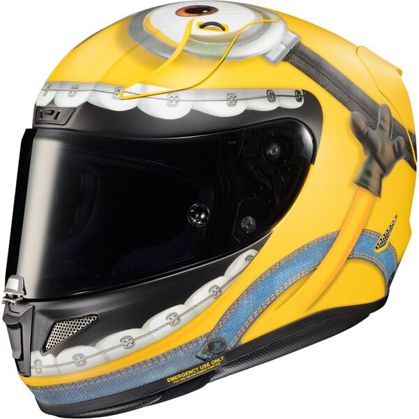 hjc rpha 11 otto minions casco giallo 2xl