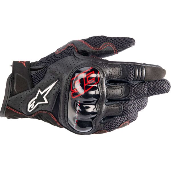 alpinestars mm93 rio hondo v2 air guanti da moto nero grigio rosso s